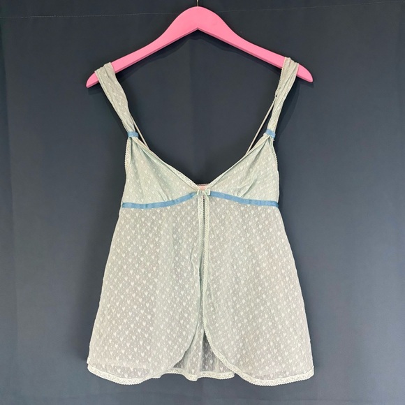 Y2K 2005 Victoria’s Secret Angels Babydoll Mesh Night Top - Picture 3 of 6